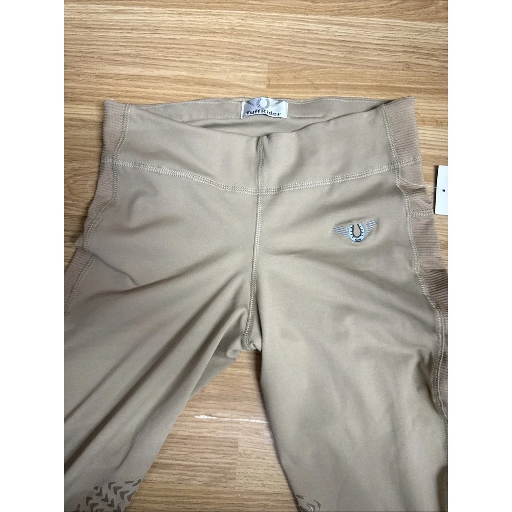 TuffRider Ladies Ventilated Schooling Tights Safari w/ Safari Small NWT
